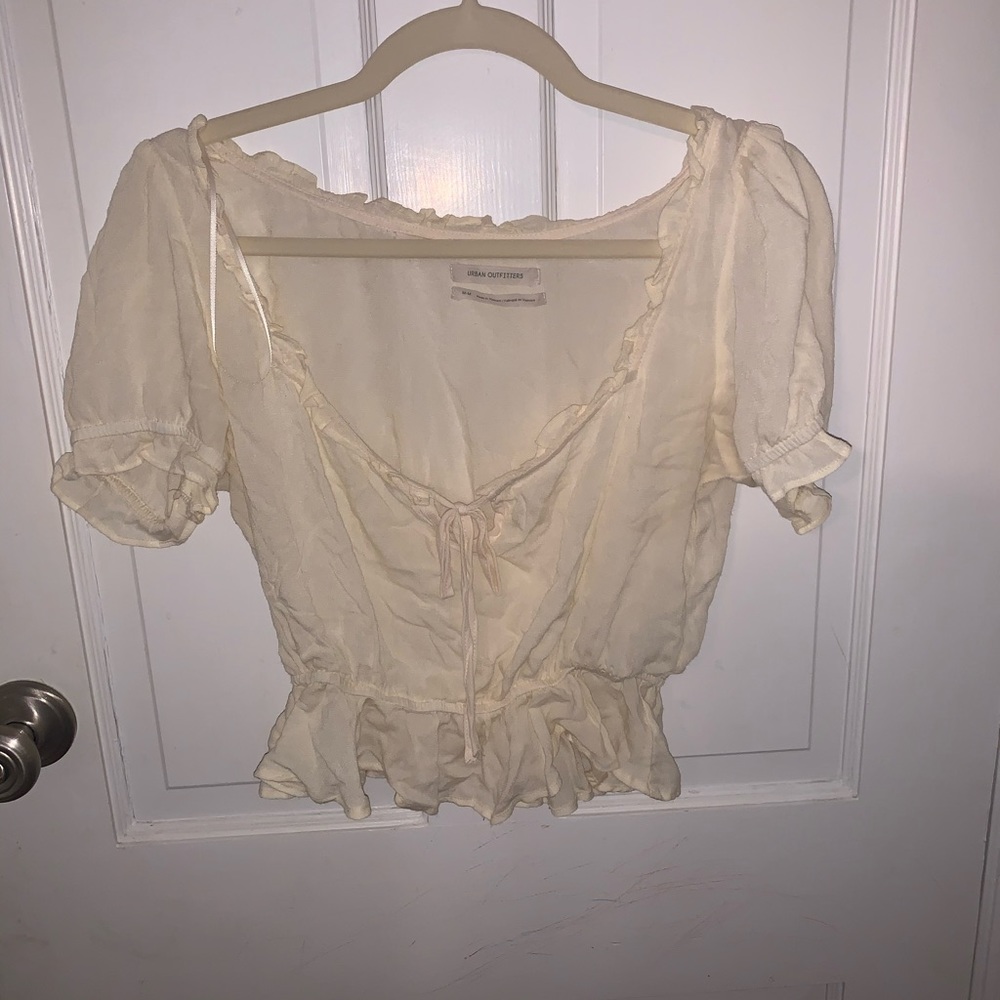Crop dress shirt